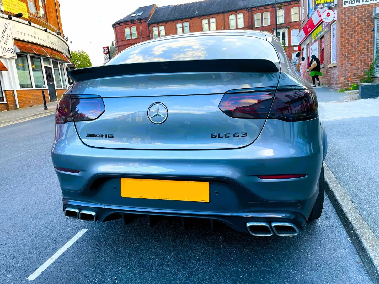 😎Glossy Black Rear Spoiler Kit Suitable For Mercedes GLC Class Coupe C253😎 