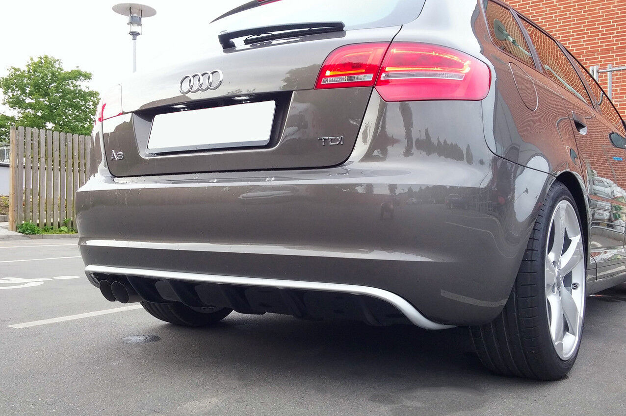 MINIGONNE POSTERIORE/DIFFUSORE/SPOILER AUDI A3 8P (restyling 2008-2012) STILE RS