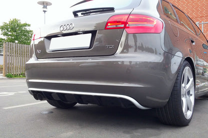 MINIGONNE POSTERIORE/DIFFUSORE/SPOILER AUDI A3 8P (restyling 2008-2012) STILE RS