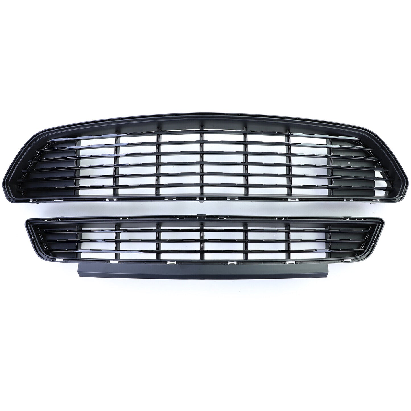 Griglia radiatore sportiva superiore e inferiore nera lucida per Ford Mustang 6