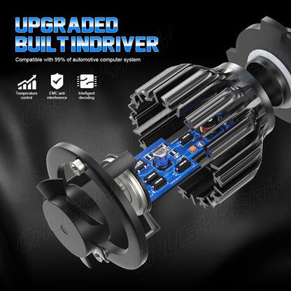 Faro a LED4lati Hi Lo Beam Lampadine fendinebbia combo per Toyota RAV4 2006-2012