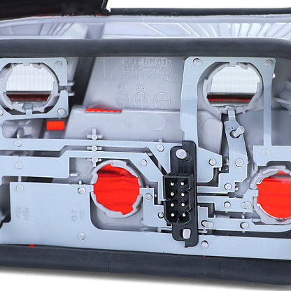 Coppia luci posteriori rosse nere adatte per BMW Serie 3 E36 Coupé Convertible 90-99