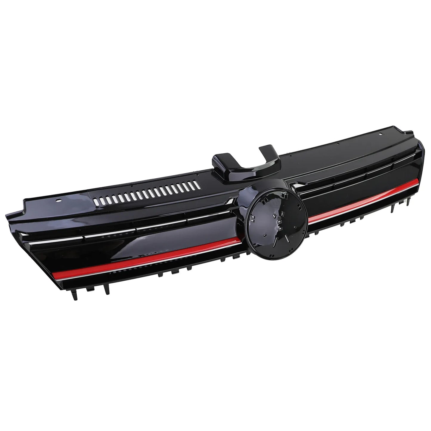 💎Performance Grille Gloss Black with Red Stripe for VW Golf 7 + GTI 12-17💎