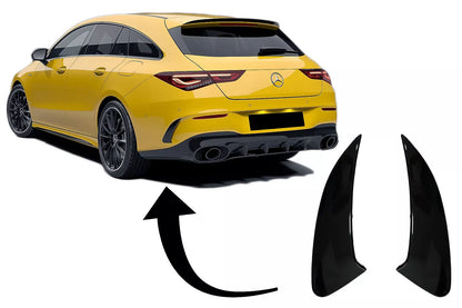 😍Parachoques Flaps Aletas para Mercedes CLA X118 C118 19+ Negro 45S Look😍