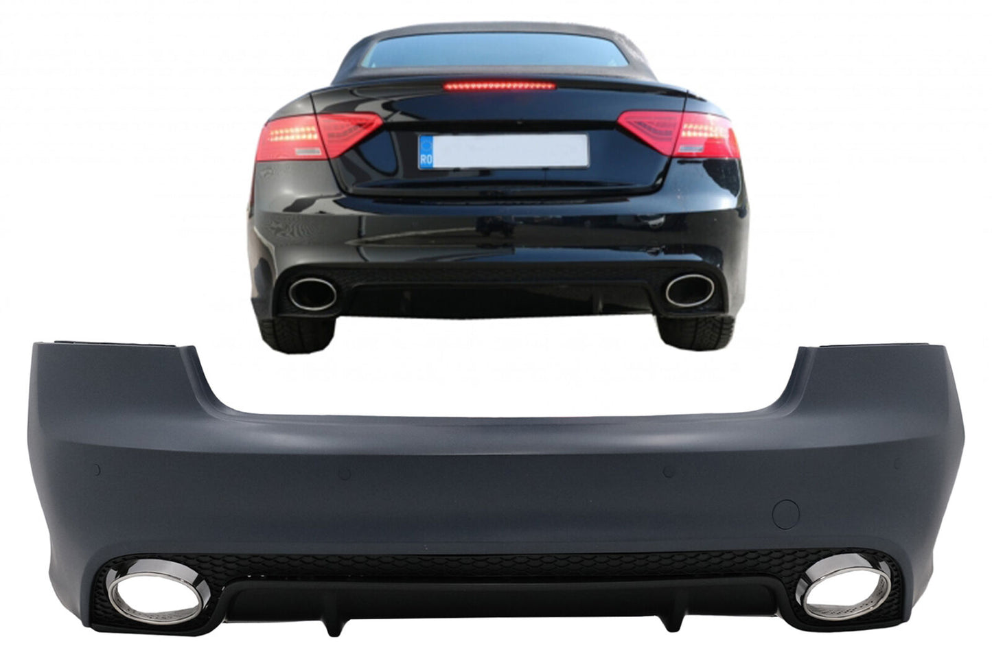 Paraurti posteriore adatto per Audi A5 8T Coupe Cabrio (2007-2015) RS5 Design