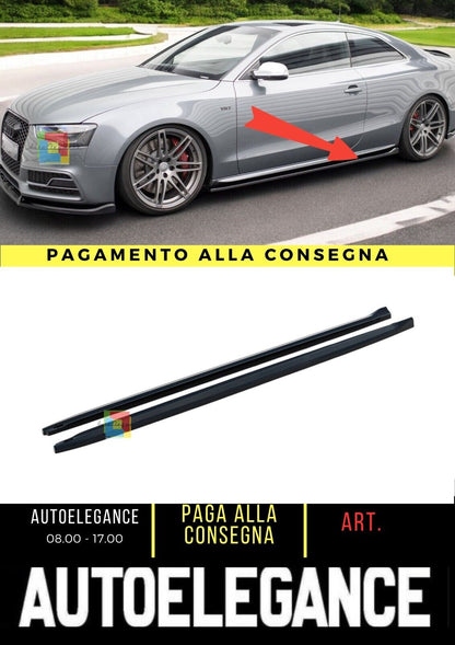 MINIGONNE LATERALI adatte per V.2 AUDI S5 / A5 S-LINE COUPE 8T 2007 - 2016