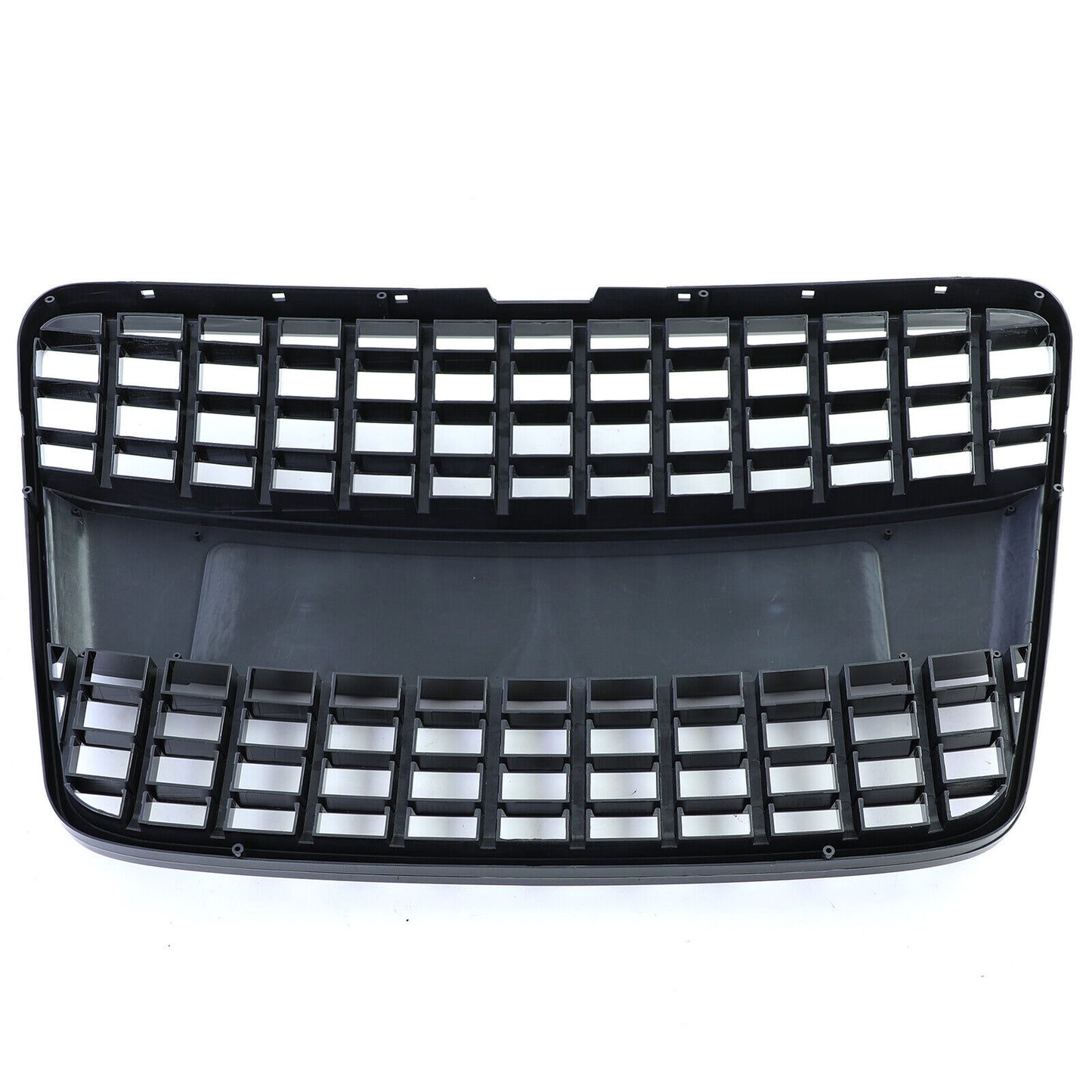 Aftermarket Gloss Black Emblemless Honeycomb Sport Grille Compatible with Audi Q7 4L 05-09 