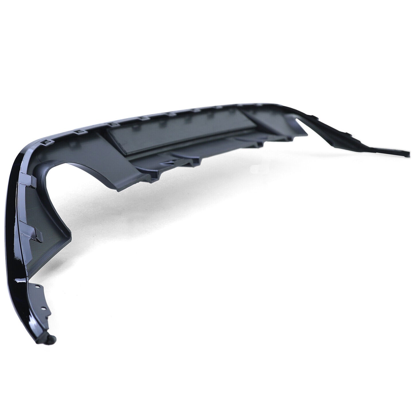 Rear Diffuser Single Pipe Both Sides Gloss Black for VW Golf 7 GTI 13-17 