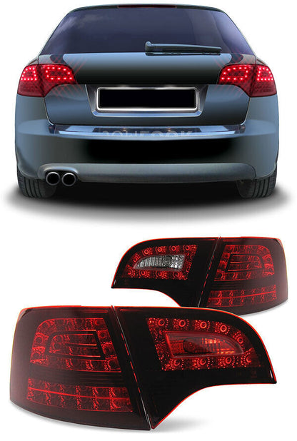 LED Rear Lights + Dark Red LED Turn Signal for Audi A4 