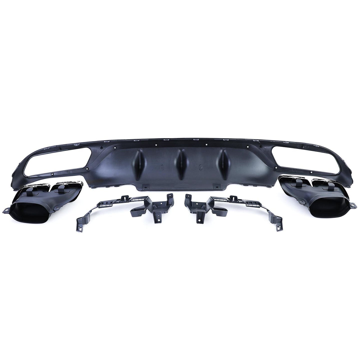 Rear Diffuser with Chrome Exhaust Tips for Mercedes E-Class W213 