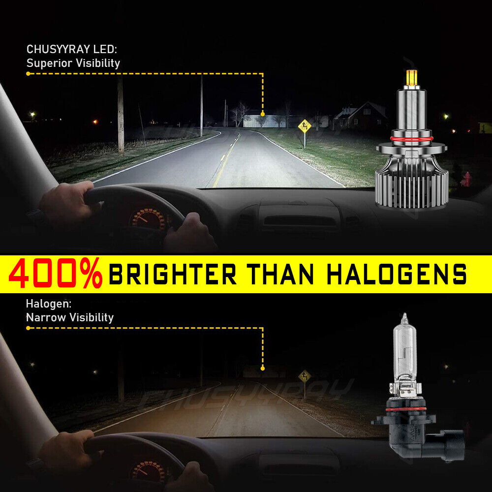 For Honda Accord 2008-2017 4x 6000k High/Low Beam Bulbs Kit 