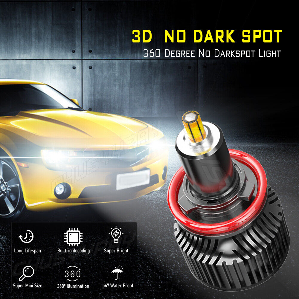 For Chevy Malibu 2006-2012 6000K Combo LED Headlights + Fog Light Bulbs Kit 6PC 