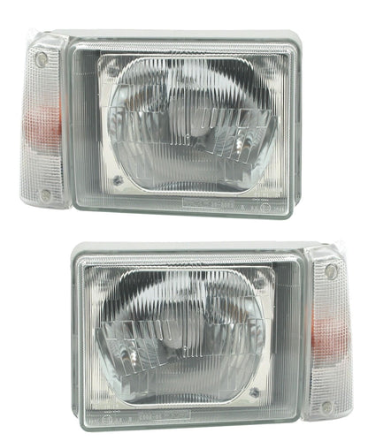Set fari anteriori per Fiat Panda Type 14 1986-2004 LWR indicatore di direzione bianco H4