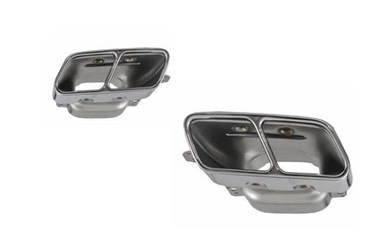 Diffusore Punte Scarico Posteriore Per Mercedes W176 12-18 A-Class Sport Pack