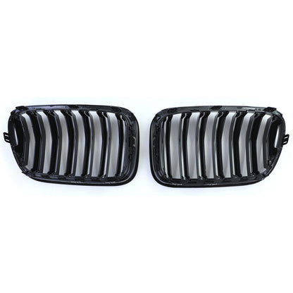 Griglia del radiatore sportiva doppia barra lucida per prestazioni compatibile per BMW X3 F25 10-14