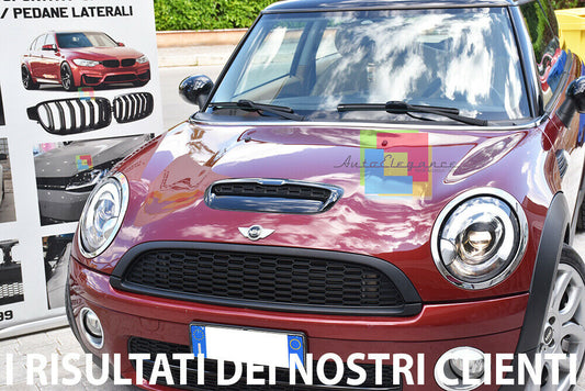 PAIR OF LENTICULAR HEADLIGHTS MINI COOPER R55 R56 R57 FROM 2006+ LED DAYTIME LIGHTS