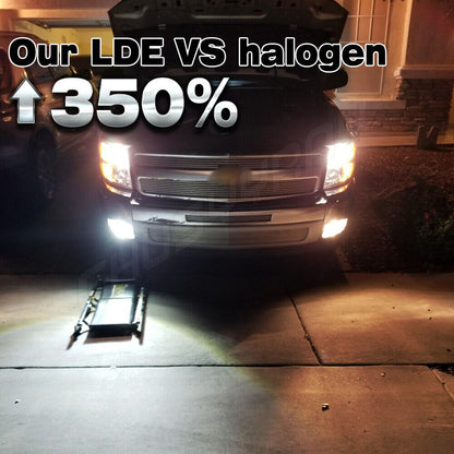 For Chevy Spark 2013-2015 6000K 4pc LED High/Low Fog Lights Bulbs with 