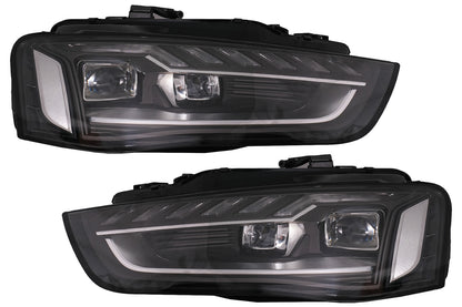 Full LED Fari per Audi A4 B8.5 Facelift 2012-2015 Dinamico Nero A4 B9.5 Look