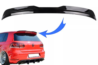 ⭐Spoiler tetto Add On per VW Golf 6 08-12 GTI Look Nero lucido⭐