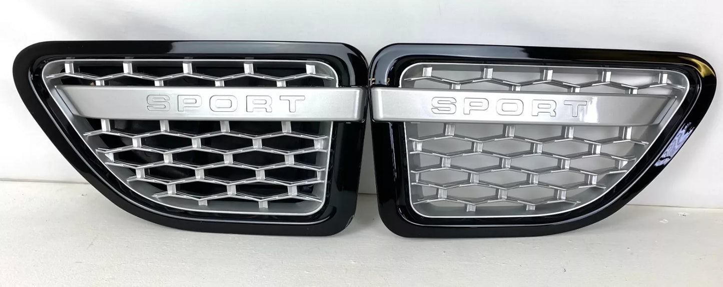 Front Grille for Range Rover Sport L320 (05-09) Autobiography Look Silver Black
