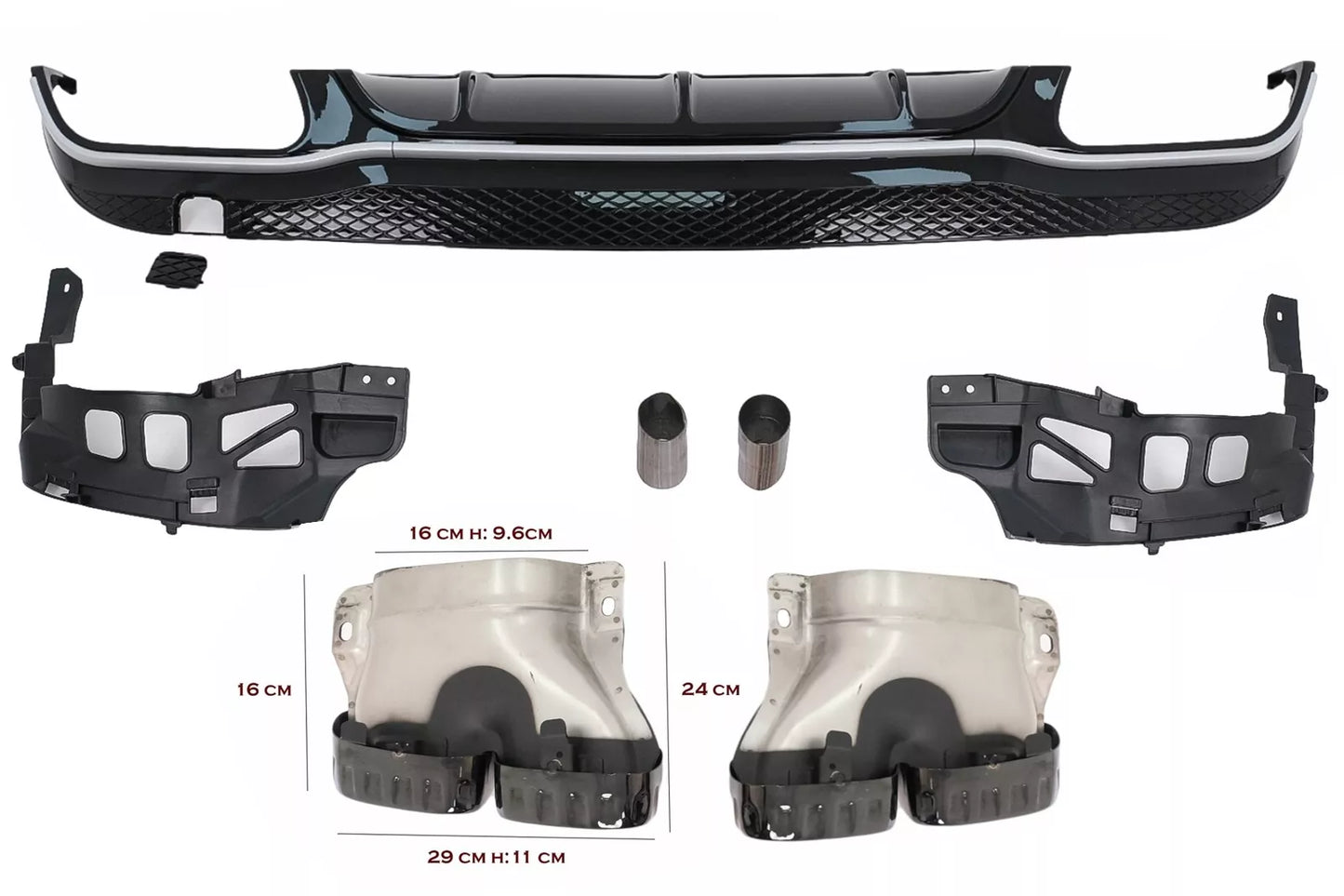 💯Griglia per Mercedes C W206 Berlina S206 T-Modell 21+ GT-R Panamericana Look💯