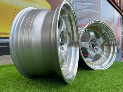 ADATTO PER BMW E30 CERCHI IN LEGA 17 inch 4X100 8.5J + 10J Lavoro S1 style