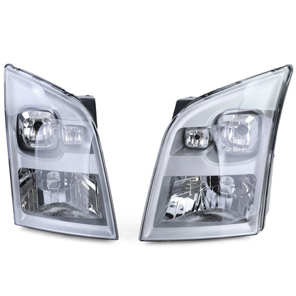 H4 headlights with left right servomotor pair for Ford Transit 06-14-