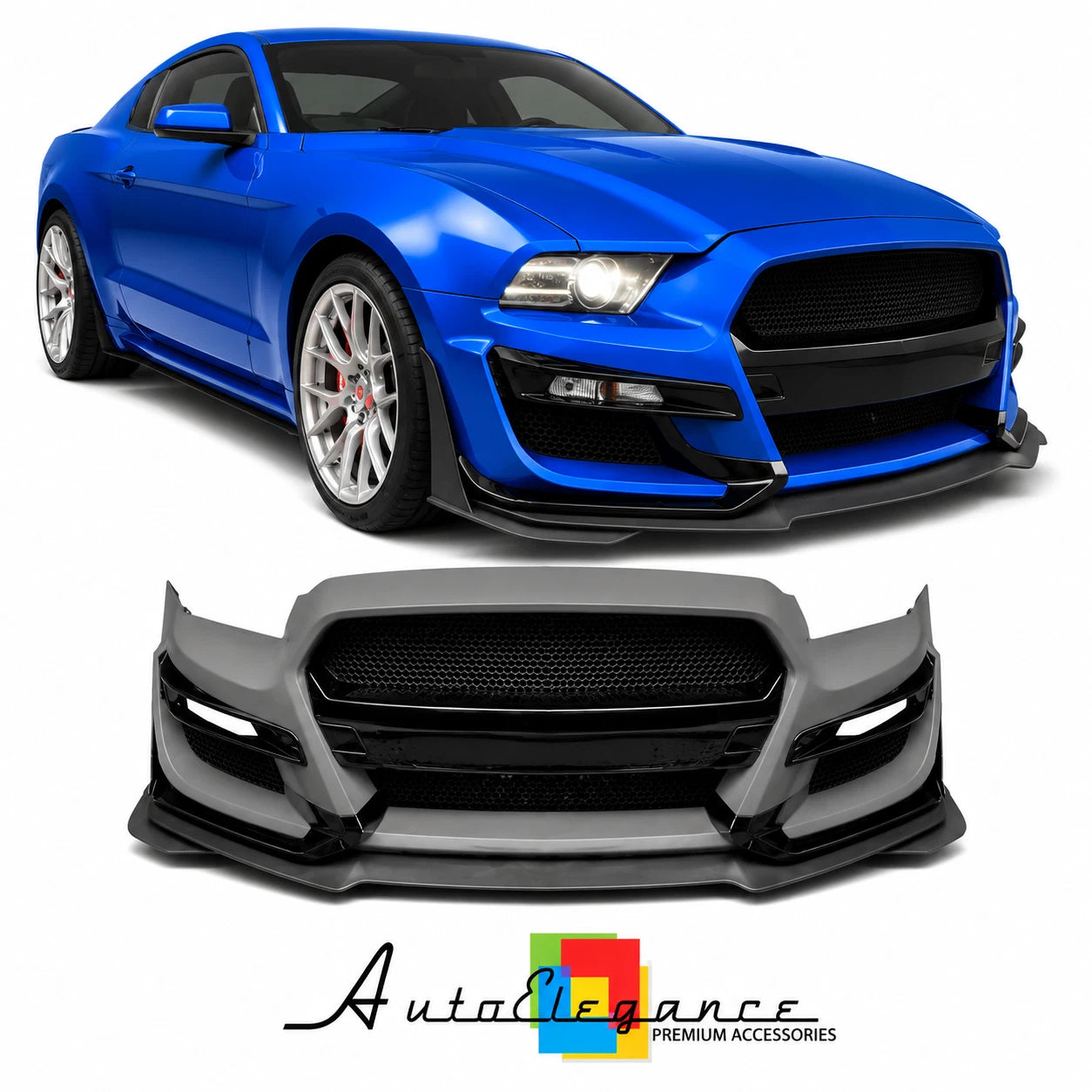 PARAURTI ANTERIORE FORD MUSTANG 10-14 LOOK GT500