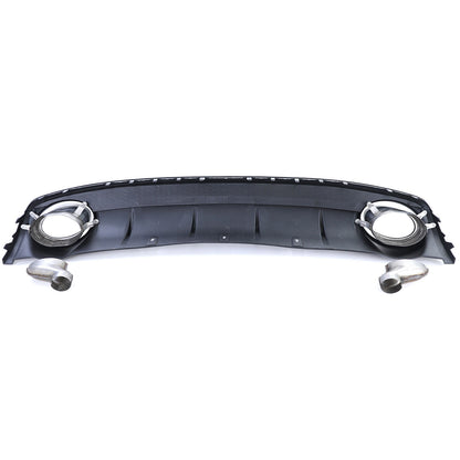 Rear Diffuser with Exhaust Tips for Audi A4 B8 Facelift 11-15 