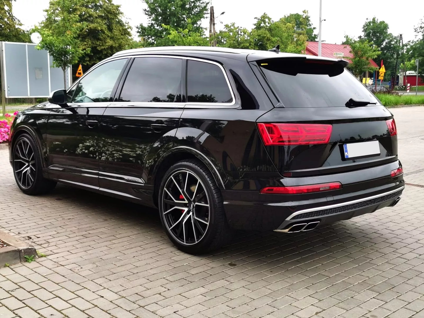⭐Punte Marmitte Coda Quadrilatero per Audi Q7 4M 15-19 SQ7 Look Benzina⭐