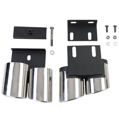Terminale di scarico conversione con manichino a ottica S a 4 tubi per Audi A3 8V 1.4 1.8 2.0