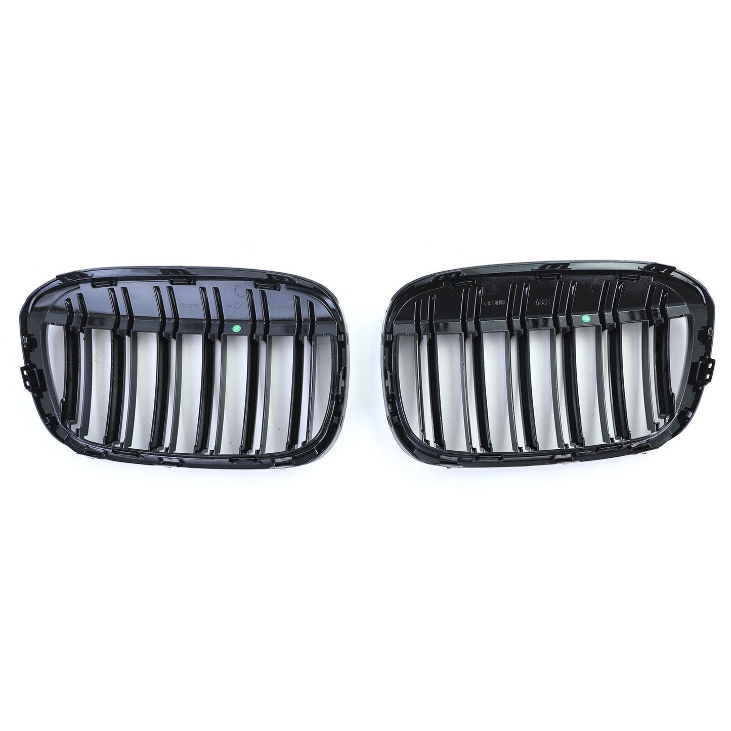 Griglia del radiatore sportiva doppia barra lucida per prestazioni aftermarket compatibile con BMW X1 F48 14-19