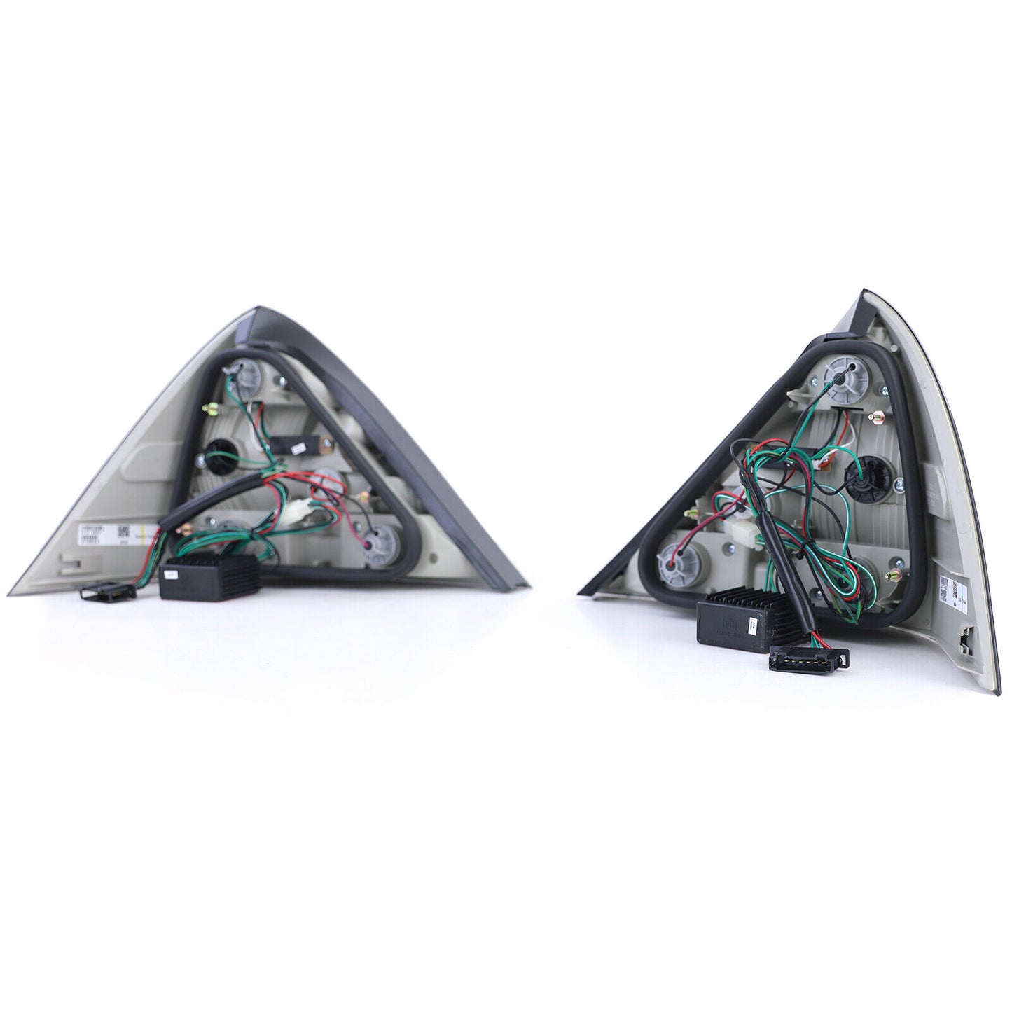 Fanali posteriori a LED in vetro trasparente fumè nero aftermarket compatibile con Mercedes SLK R170 96-04