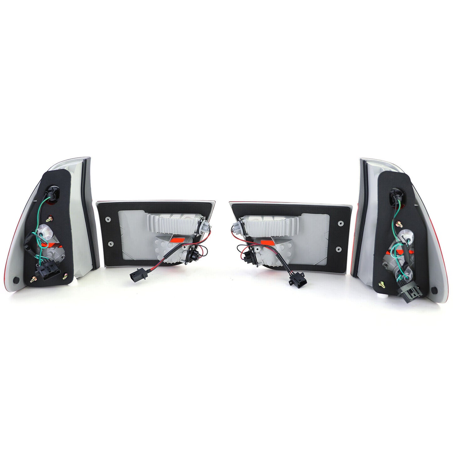 Fanali posteriori in vetro trasparente rosso nero fumè aftermarket compatibile con BMW X5 E53 99-03