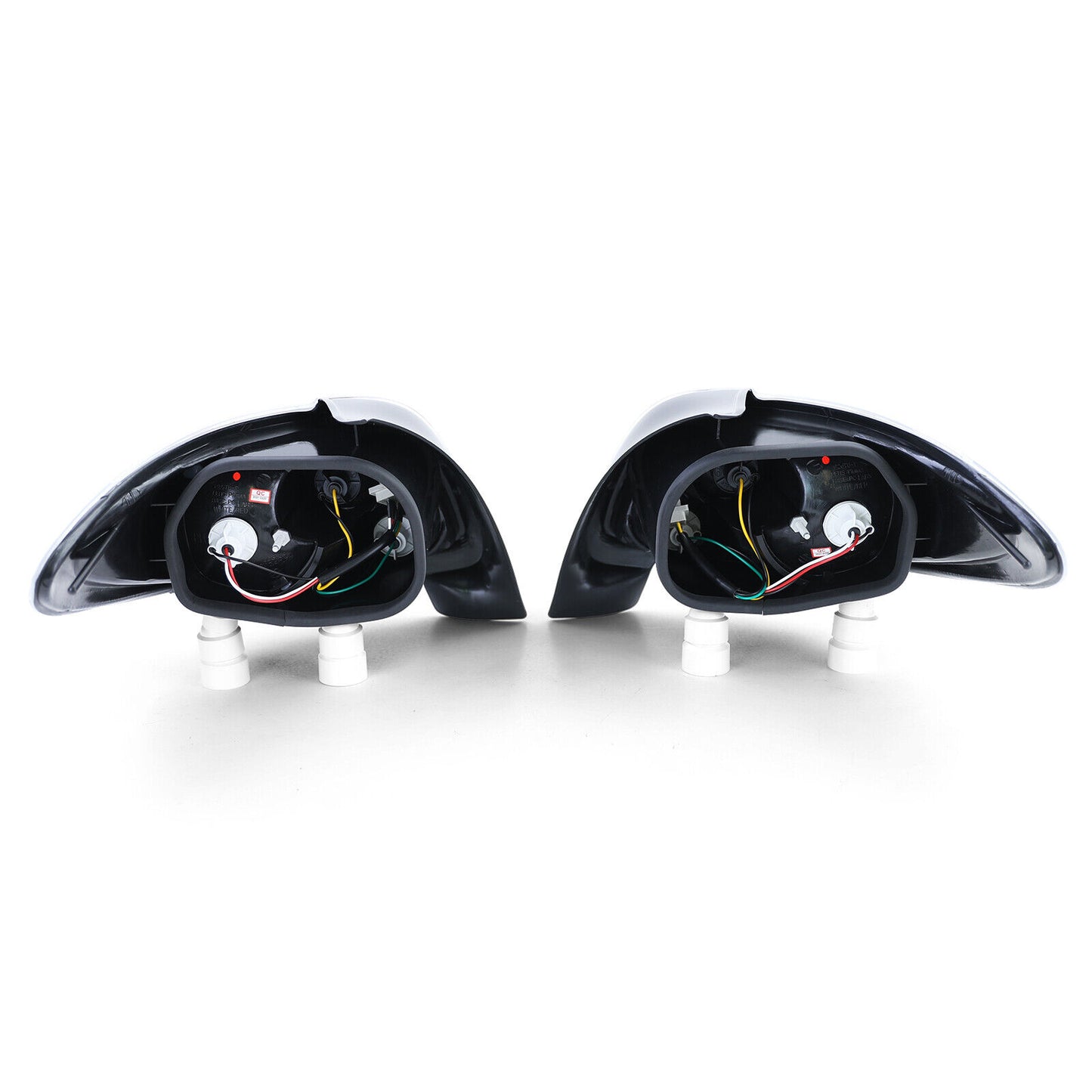 Fanali posteriori in vetro trasparente cromati per Peugeot 206 hatchback 3+5 porte 98-09