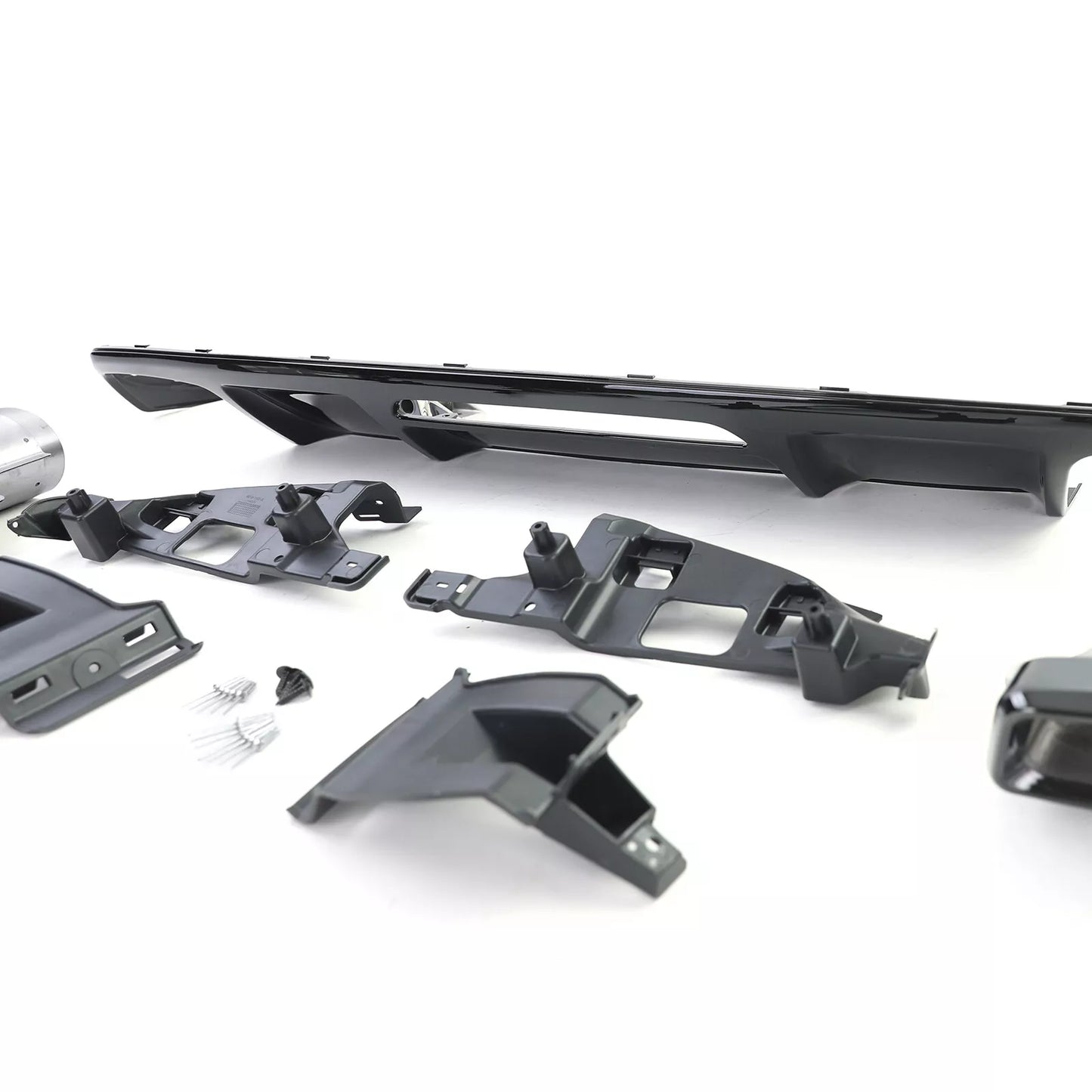 💎DIFFUSER + Black Exhaust Tips for Mercedes CLS C218 Facelift 14-18💎