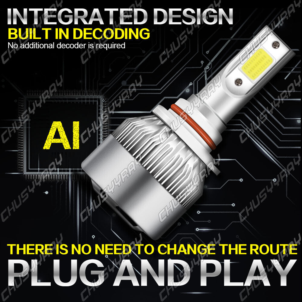 Per Toyota Highlander 2015-2019 6x LED Fari Fendinebbia Lampadine Combo Kit 6000