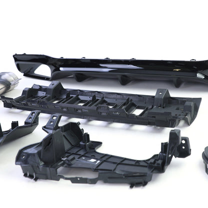 Sport Rear Diffuser Exhaust Tips Aftermarket Compatible With Mercedes E-Class W213 Limousine 16 