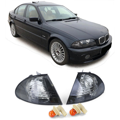 Black Crystal Turn Signal Light for BMW 3 Series E46 Sedan Touring 98-01 