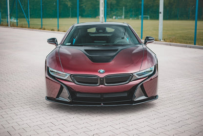 🔥ART.9327 SPLITTER SOTTO PARAURTI TUNING ANTERIORE PER BMW i8 NERO LUCIDO🔥