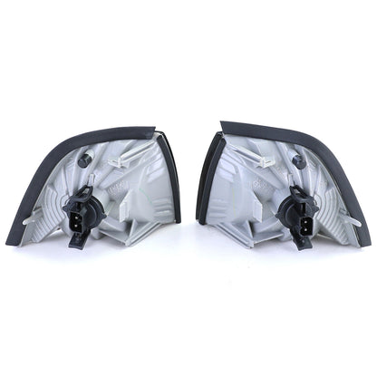 Coppia indicatori di direzione fumè neri adatti per BMW Serie 3 E36 Berlina Touring Compact 90-98