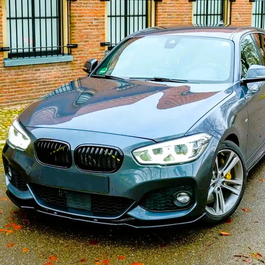 😍BMW 1 Series F20 F21 LCI Gloss Black Front Splitter Lip M Sport 2015-19😍