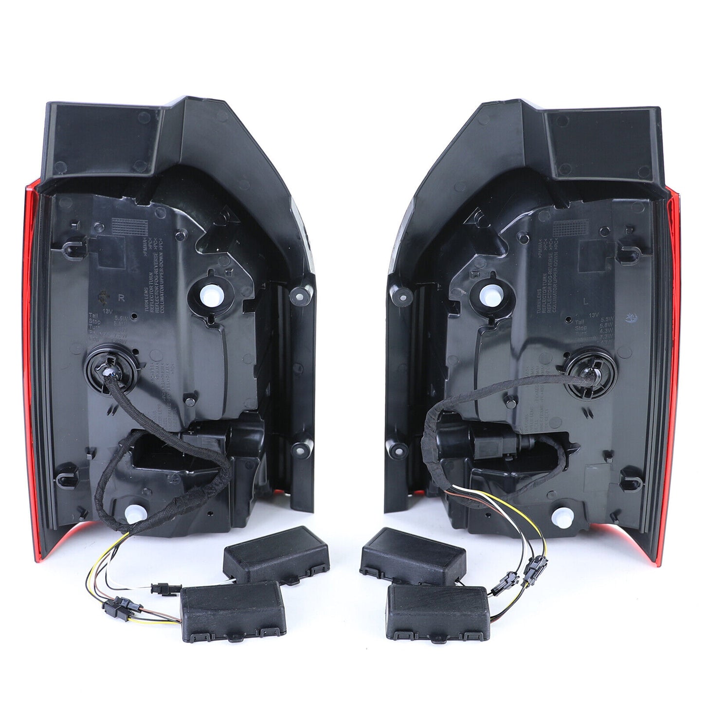 Fanale posteriore Facelift Rosso Trasparente aftermarket compatibile con T6 Bus con Portellone 15-19