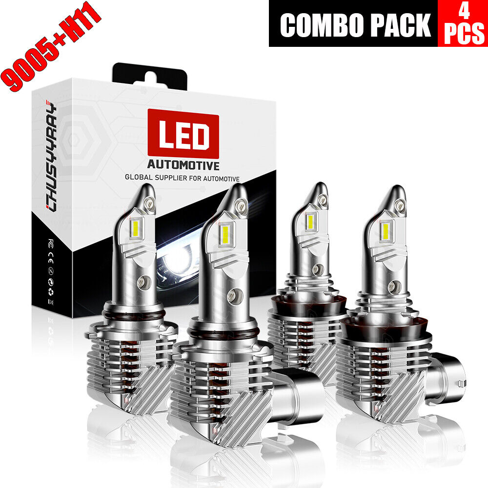 4Pc FOR Nissan Quest 2011 2012 2013-2017 LEDHeadlight Bulbs Kit High/Low Beam 