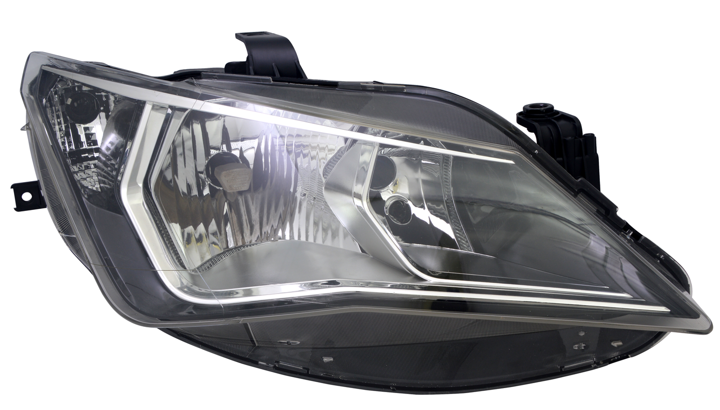 Headlights right for Seat Ibiza 4 6J 12-15 chrome Twin Sport H7 