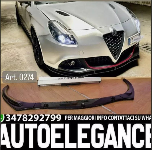 SPLITTER PER ALFA ROMEO GIULIETTA 2010-2020 SOTTO PARAURTI ANTERIORE ABS 0274