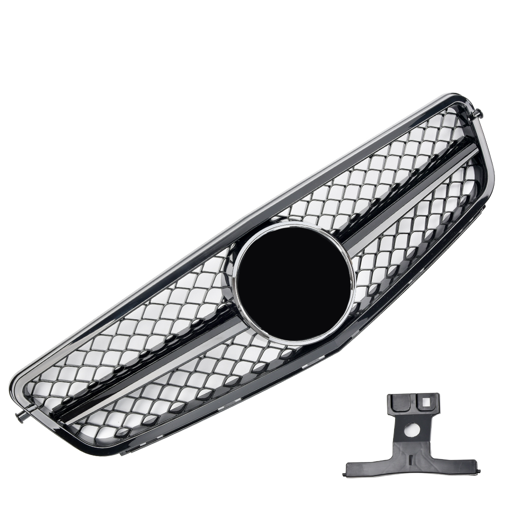 Sports grille for Mercedes W204 S204 C glossy black C63 AMG LOOK 