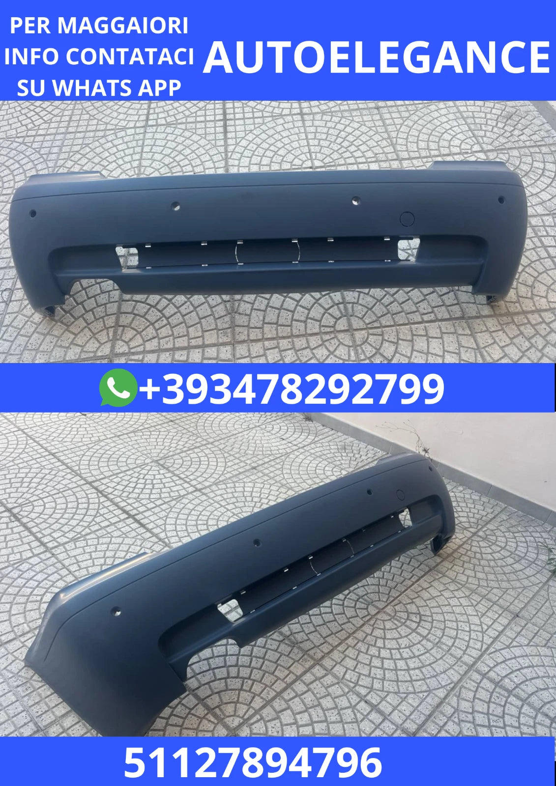 PARAURTI POSTERIORE PER BMW Serie 3 E46 Compact 51127894796