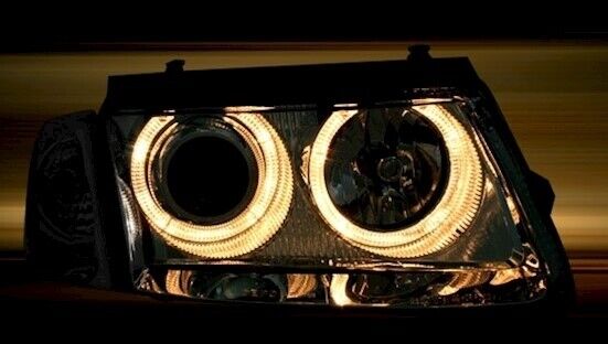 Set fari Angel Eyes per VW Passat 3B 96-00 con indicatore di direzione anteriore