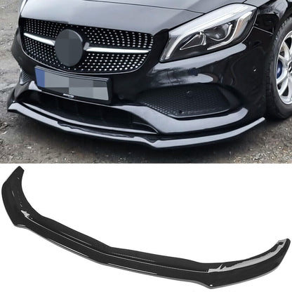 Labbro anteriore spoiler adatto per Mercedes W176 AMG LINE A45 SOLO NERO